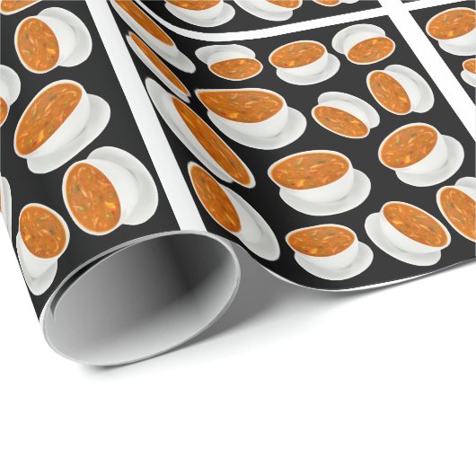 Suppenmuster Geschenkpapier (Rolleneckpunkt)