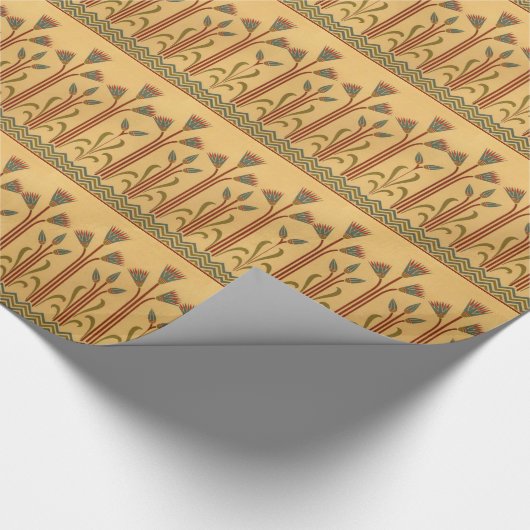 Suppennudeln und Papyrus Geschenkpapier (Ecke)