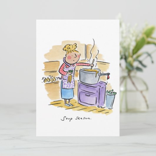 Suppensaison Einladung (Stehend Vorderseite)