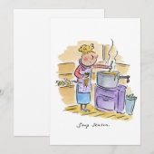 Suppensaison Feiertagskarte (Vorne/Hinten)