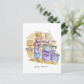 Suppensaison Postkarte (Stehend Vorderseite)