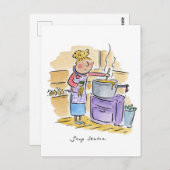 Suppensaison Postkarte (Vorne/Hinten)