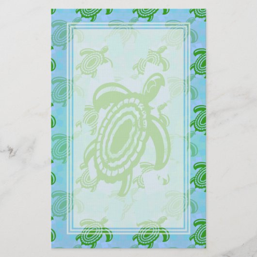 Suppenschildkröte-leeres Briefpapier (Vorderseite)
