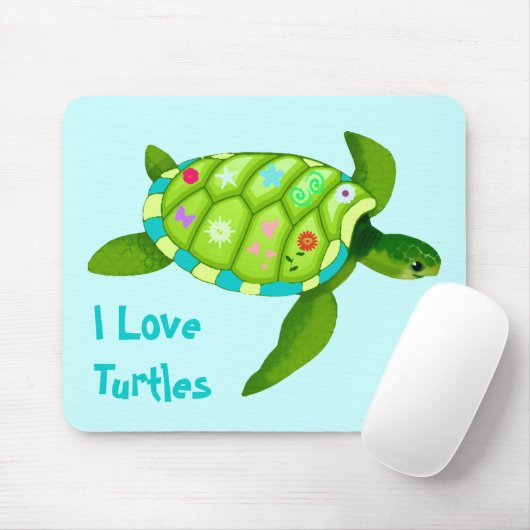 Suppenschildkröte-Mausunterlage Mousepad (Mit Mouse)