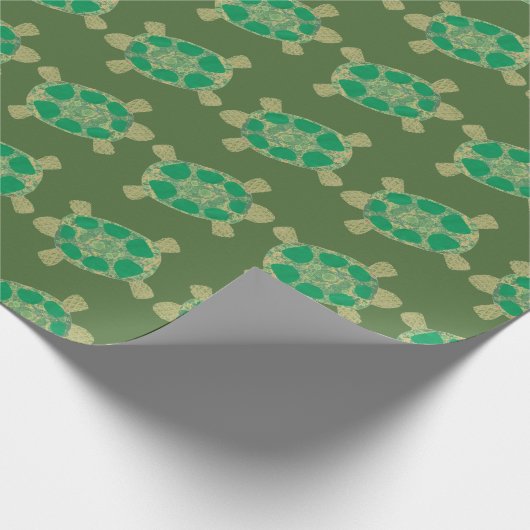 Suppenschildkröte-Packpapier Geschenkpapier (Ecke)