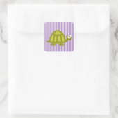 Suppenschildkröte Quadratischer Aufkleber (Tasche)