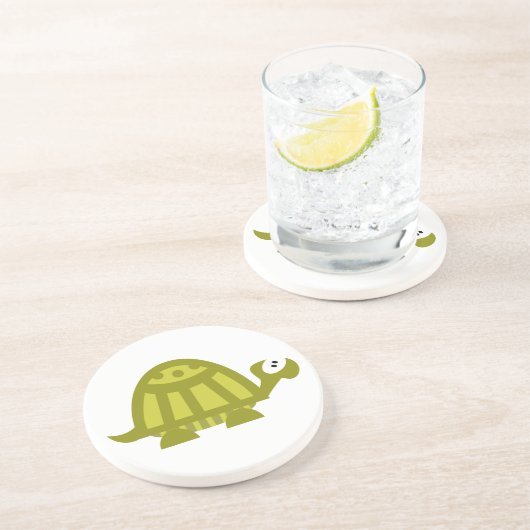 Suppenschildkröte Sandstein Untersetzer (Seite)