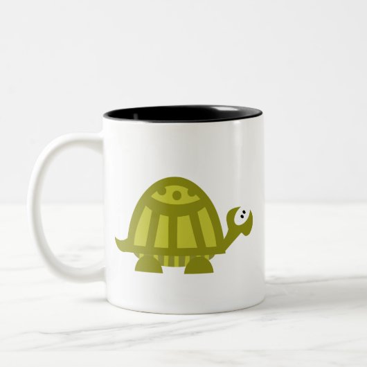 Suppenschildkröte Zweifarbige Tasse (Links)
