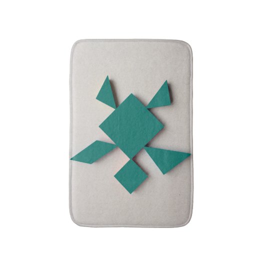 SuppenschildkröteTangram Badematte (Vorderseite Vertikal)