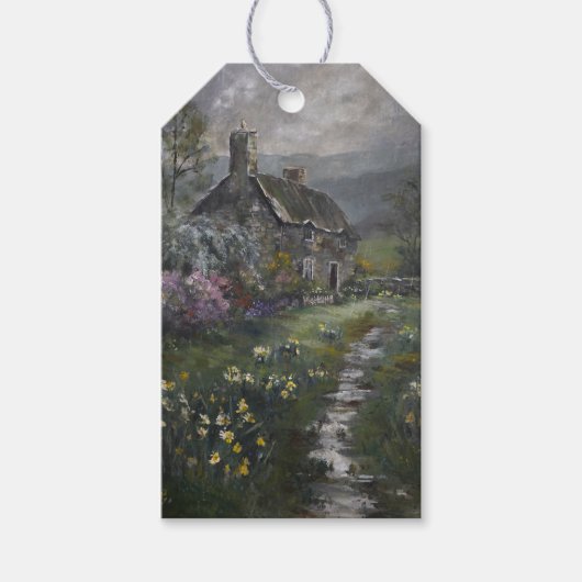 "Suppentag - Ein englisches Cottage" Geschenkanhänger (Vorderseite)