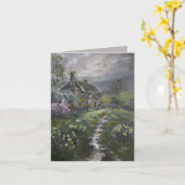 "Suppentag - Ein englisches Cottage" Karte (Gelbe Blume)