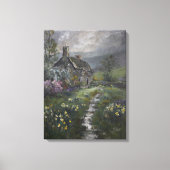 "Suppentag - Ein englisches Cottage" Leinwanddruck (Vorderseite)