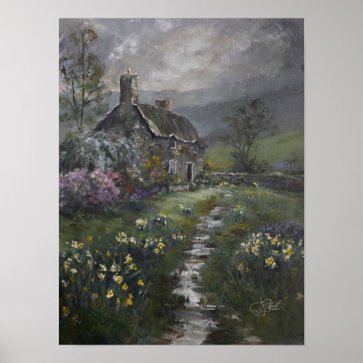 "Suppentag - Ein englisches Cottage"  Poster (Vorne)