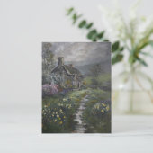 "Suppentag - Ein englisches Cottage" Postkarte (Stehend Vorderseite)