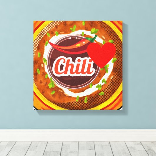 Suppentasse Leinwanddruck (Insitu (Holzboden))