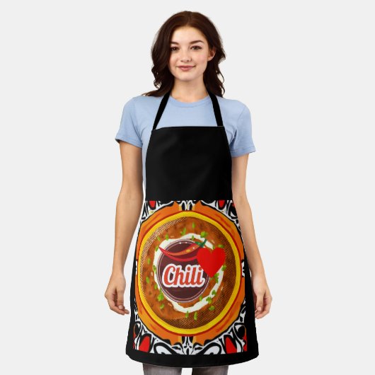 Suppentasse Schürze (Getragen)