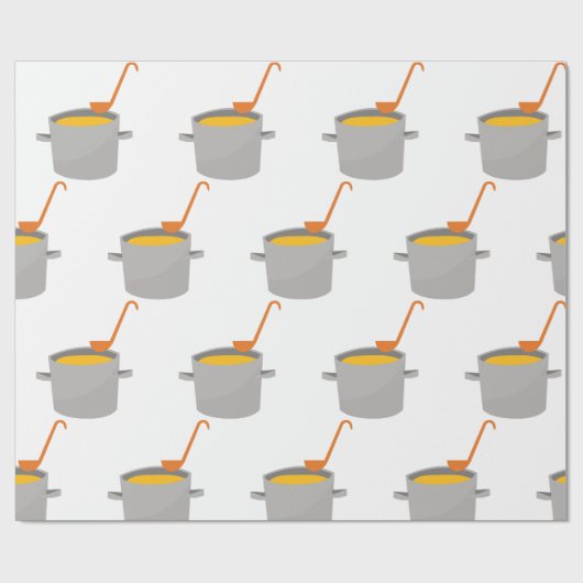 Suppentopf Geschenkpapier (Flach)