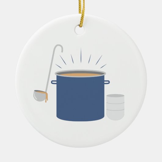 Suppentopf Keramik Ornament (Vorne)