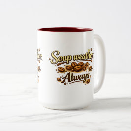 Suppenwetter Immer — Coffee Bean Script Tasse