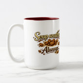 Suppenwetter Immer — Coffee Bean Script Tasse (Links)