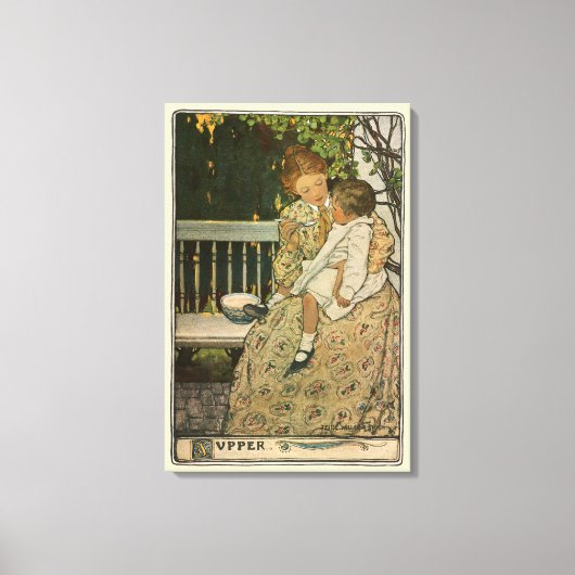 Supper by Jessie Willcox Smith Leinwanddruck (Vorderseite)