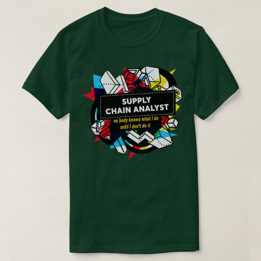 SUPPLY CHAIN ANALYS T-Shirt (Design vorne)