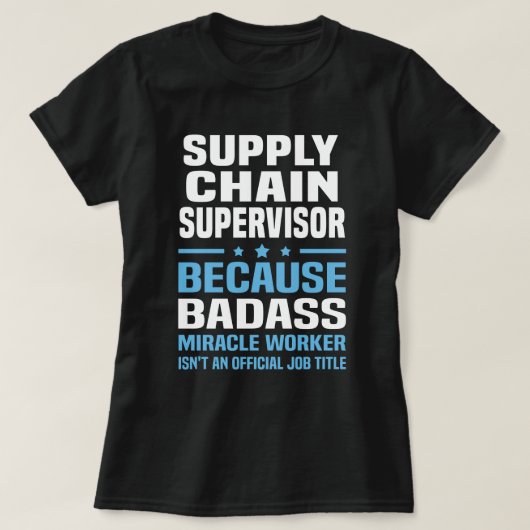 Supply Chain Supervisor T-Shirt (Design vorne)