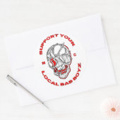 Support-Aufkleber Runder Aufkleber (Umschlag)