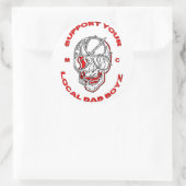 Support-Aufkleber Runder Aufkleber (Tasche)