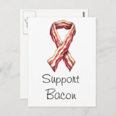 Support-Bacon Postkarte (Vorne/Hinten)