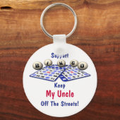 Support Bingo Schlüsselanhänger (Vorderseite)