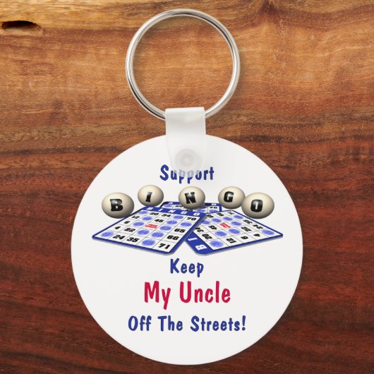 Support Bingo Schlüsselanhänger (Vorderseite)