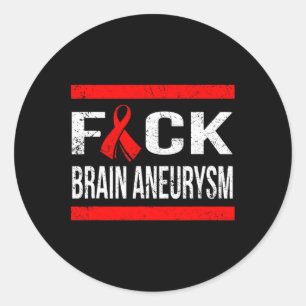 SUPPORT BRAIN ANEURYSM AWARENESS T - SHIRT RUNDER AUFKLEBER
