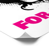 Support Breast Cancer Awareness - Women Poster (Ecke)