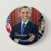 Support-Button für meinen Präsidenten Barack Obama Button (Vorderseite)