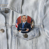 Support-Button für meinen Präsidenten Barack Obama Button (Beispiel)