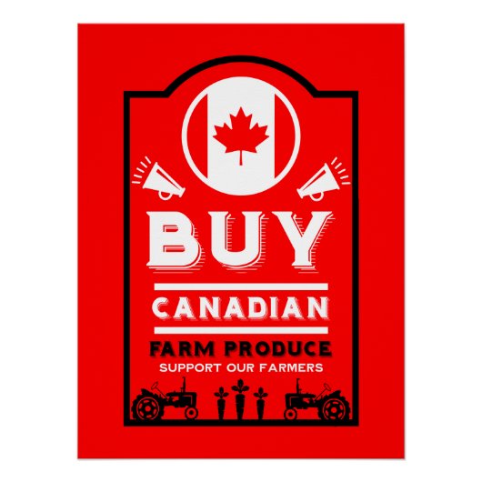 Support Canadian Farmers Poster (Vorderseite)