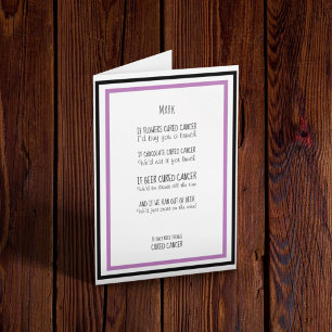 Support Card zur Bekämpfung von Krebs Karte