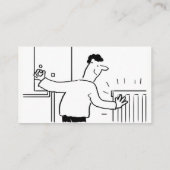 Support-Cartoon-Visitenkarte Visitenkarte (Rückseite)