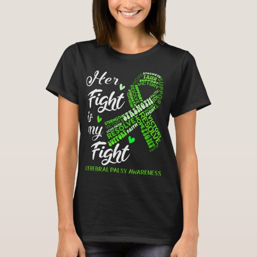 Support Cerebral Palsy Warrior Gifts T-Shirt (Vorderseite)