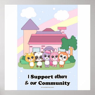 Support Community wall art Poster