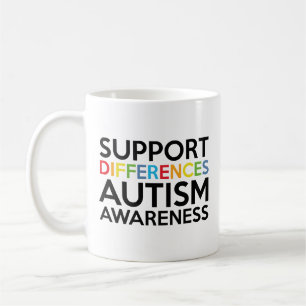 Support Differenzen Autismus Awareness Coffee Tass Kaffeetasse
