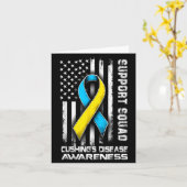 Support Disease s Squad Awareness Cushing Joke Karte (Gelbe Blume)