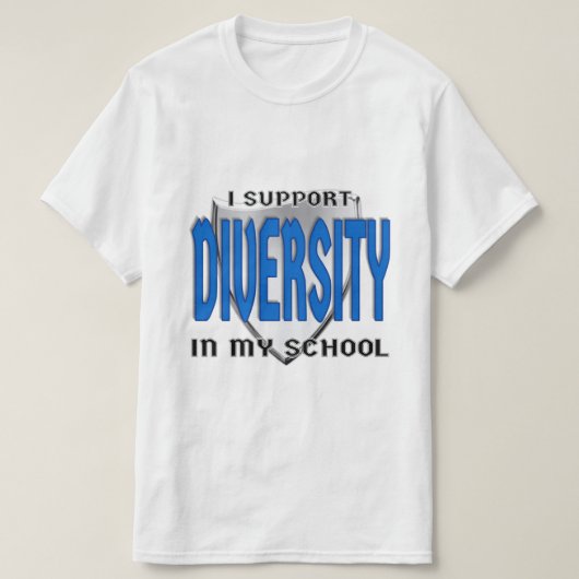 Support-Diversity in meiner Schule T-Shirt (Design vorne)