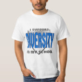Support-Diversity in meiner Schule T-Shirt (Vorderseite)