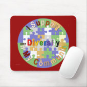 Support-Diversity in My Workplace Mousepad (Mit Mouse)