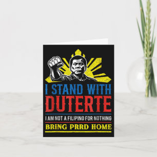 Support Duterte - Stand mit Duterte gegen ICC C Karte