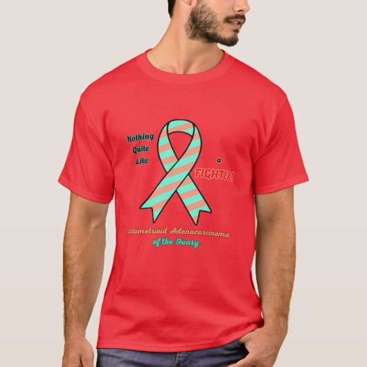 Support Fighters of EAC of the Ovary Awareness Rib T-Shirt (Vorderseite)