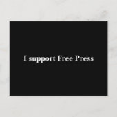 Support Free Press Postkarte (Vorderseite)