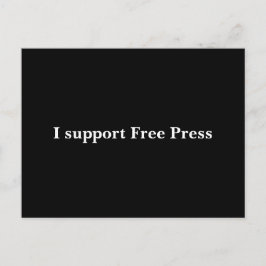 Support Free Press Postkarte